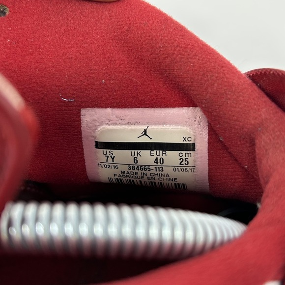 Air Jordan 6 Retro Shoes Mens Size 7Y Cardinal 384665-113 Basketball Sneakers‎ - Picture 6 of 11